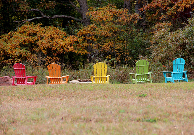 rainbow chairs