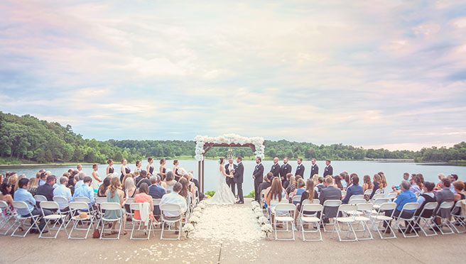 waterfront wedding