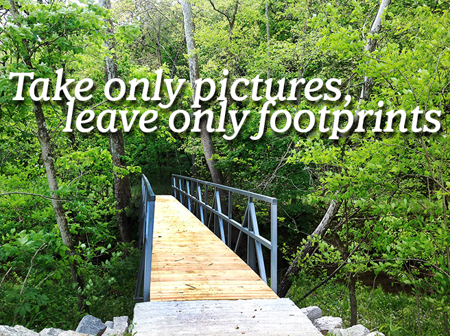take only pictures leave only footprints